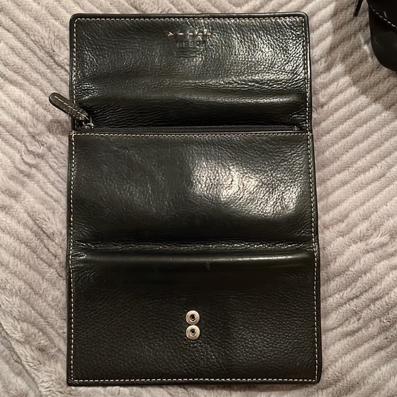 Vintage Fossil Black Leather Handbag and Wallet!! Late 90’s edition!! - Picture 11 of 13